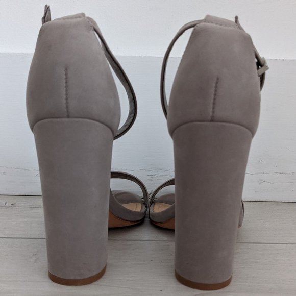 Schutz Suede Ankle Strap Heels - Picture 7 of 9